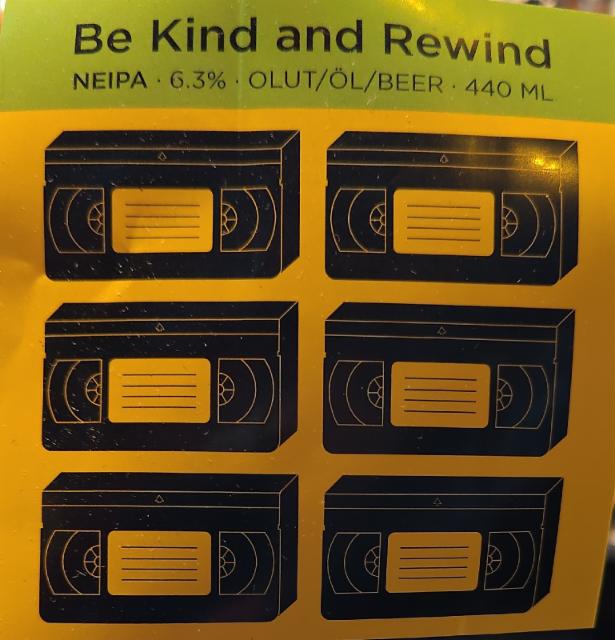 Be Kind and Rewind 6.3%, Olarin Panimo, Finland