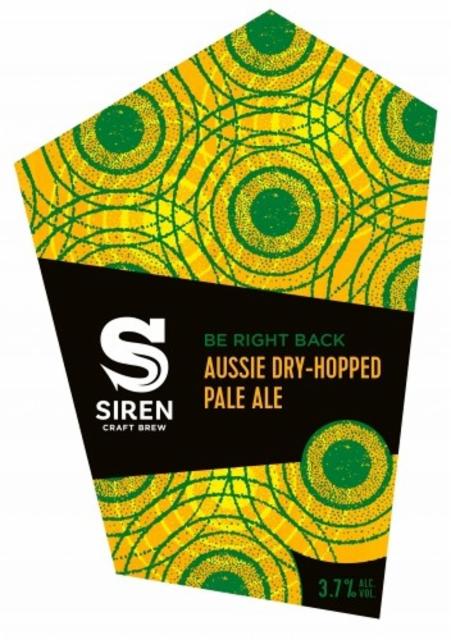 Be Right Back 3.7%, Siren Craft Brew, England