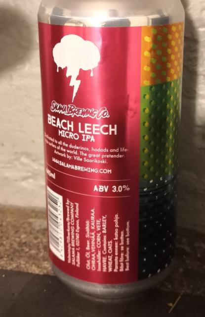 Beach Leech 3.0%, Salama Brewing Company, Finland