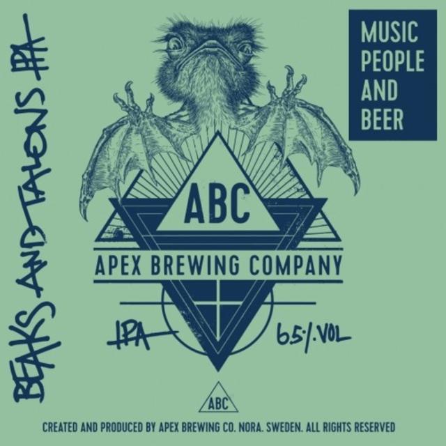 Beaks And Talons 6.5%, Apex Brewing Company, Sweden