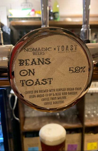Beans On Toast 5.8%, Nomadic Beers, England