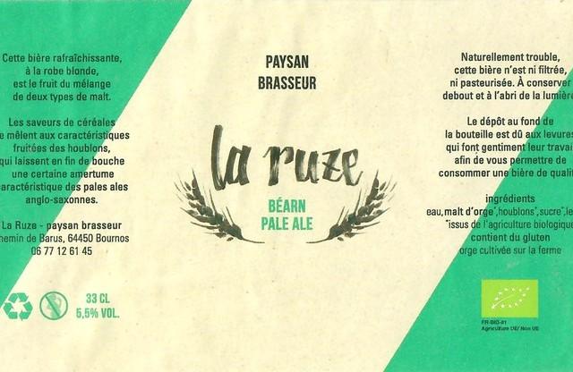 Béarn Pale Ale 5.5%, La Ruze, France