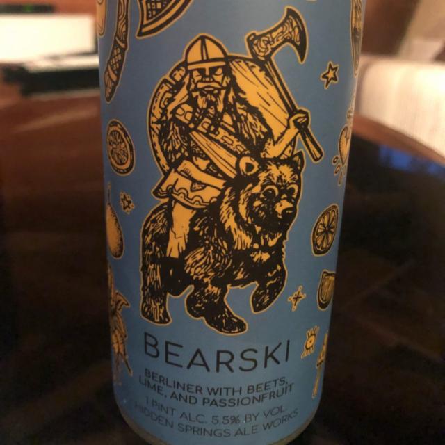 Bearski 5.5%, Hidden Springs Ale Works, United States