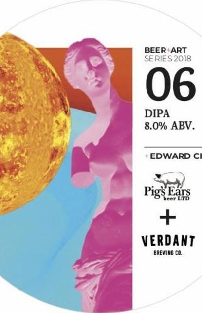 Beer + Art Series 2018 06 DIPA 8.0%, Verdant Brewing Co., England
