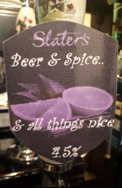 Beer & Spice & All Things Nice 4.5%, Slater's, England
