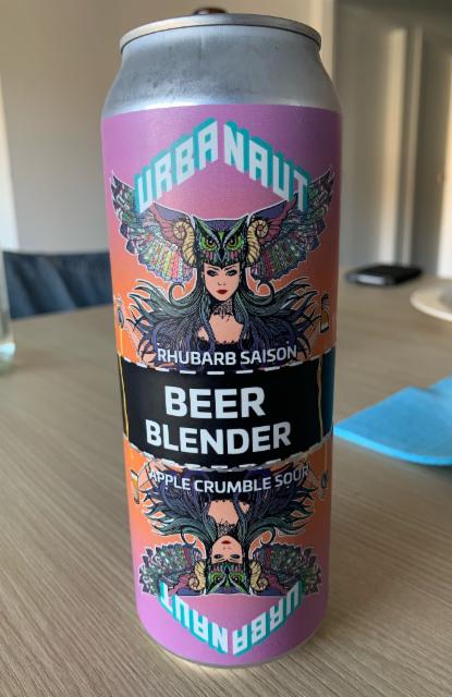 Beer Blender Rhubard Saison x Apple Crumble Sour 4.5%, Urbanaut Brewing Co., New Zealand