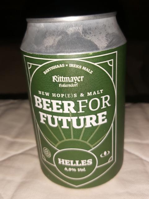 Beer for future 4.9%, Brauerei Rittmayer Hallerndorf, Germany