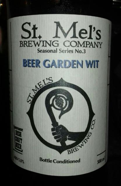 Beer Garden Wit 5.1%, St.Mel's Brewing Company, Ireland