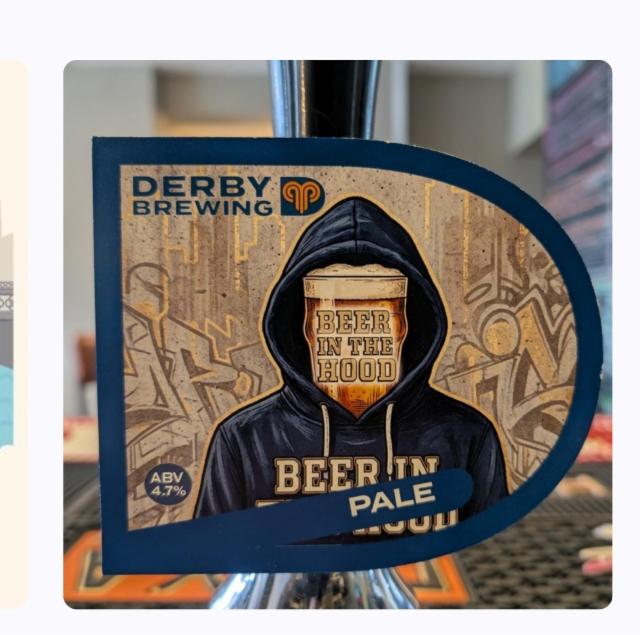 beer in the hood 4.7%, Derby Brewing, England