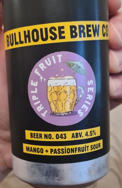 Beer No. 43 Mango + Passionfruit sour 4.5%, Bullhouse Brew Co., Northern Ireland