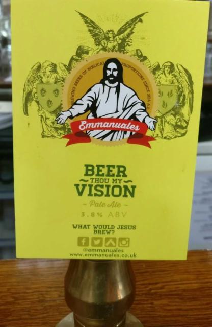 Beer Thou My Vision 3.8%, Emmanuales, England