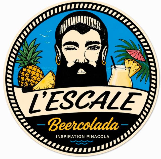 Beercolada - L'Escale Collab Bioterre Brasserie 5.0%, L'Escale - Bière De La Mer, France