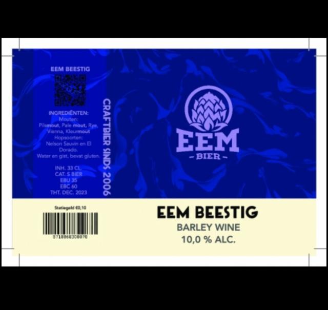 Beestig 10.0%, Brouwerij EemBier / Eem Bier, Netherlands