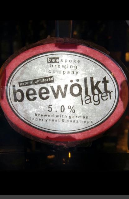 Beewolkt 5.0%, Beespoke Brewing Co., England