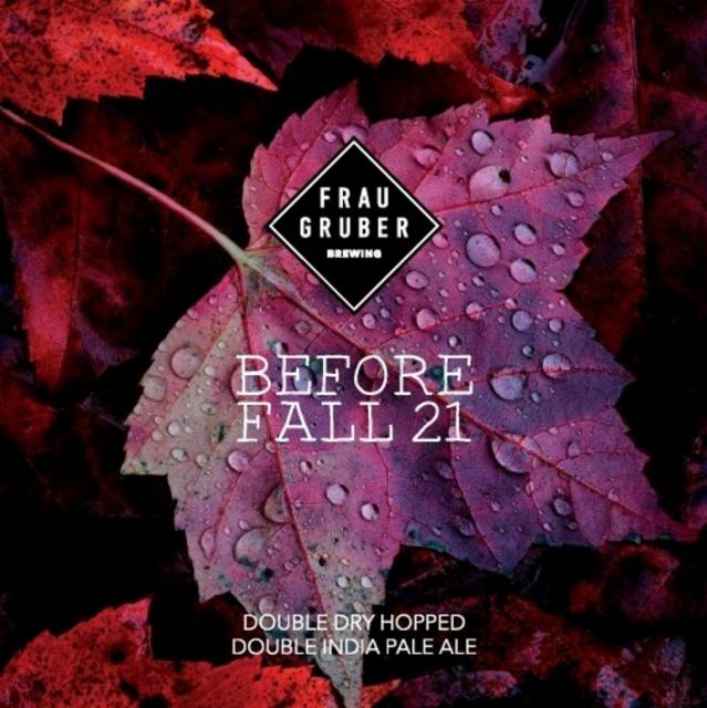 Before Fall 21 8.2%, FrauGruber Brewing, Germany