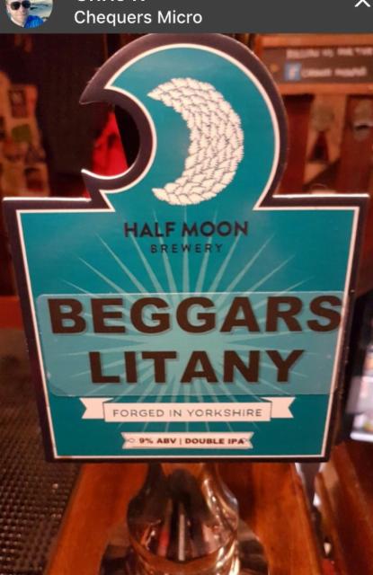 Beggars Litany 9.0%, Half Moon Brewery, England