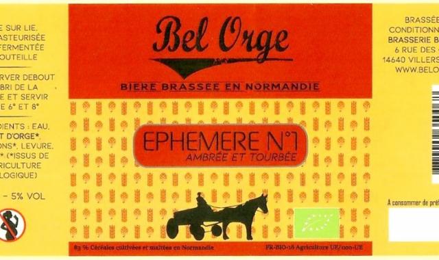 Bel Orge Éphémère N°1 5.0%, Brasserie Bel Orge [Closed], France