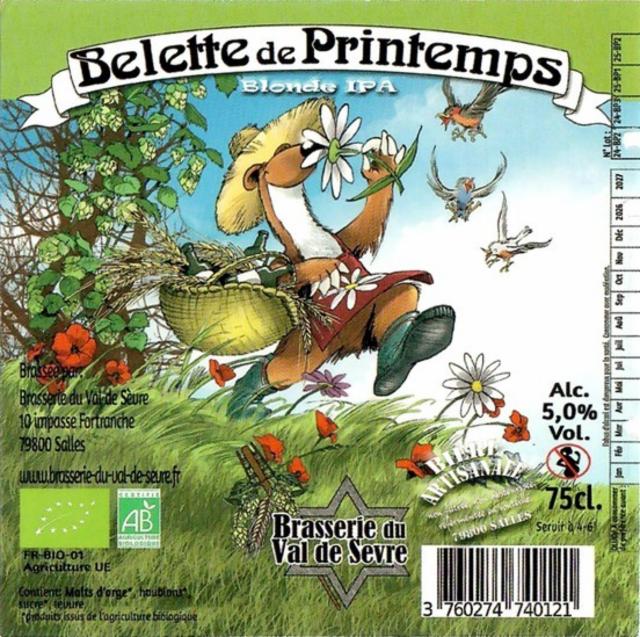 Belette De Printemps 6.5%, Brasserie Du Val De Sèvre (La Belette), France