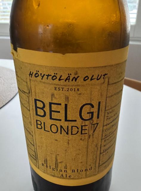 Belgi blonde 7 5.3%, Höytölän olut, Finland
