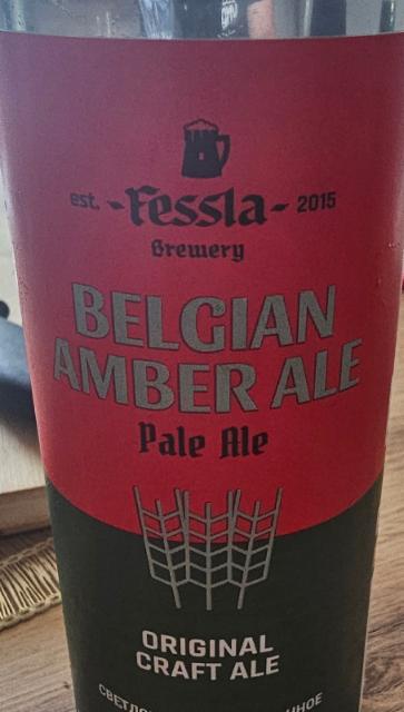 belgian amber ale 5.0%, Fessla Brewery, Kazakhstan
