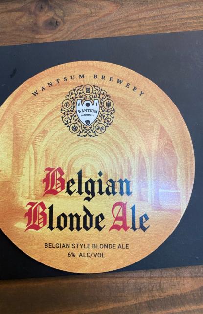 Belgian Blonde Ale 6.0%, Wantsum Brewery, England