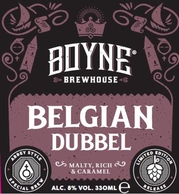 Belgian Dubbel 8.0%, Boyne Brewhouse, Ireland