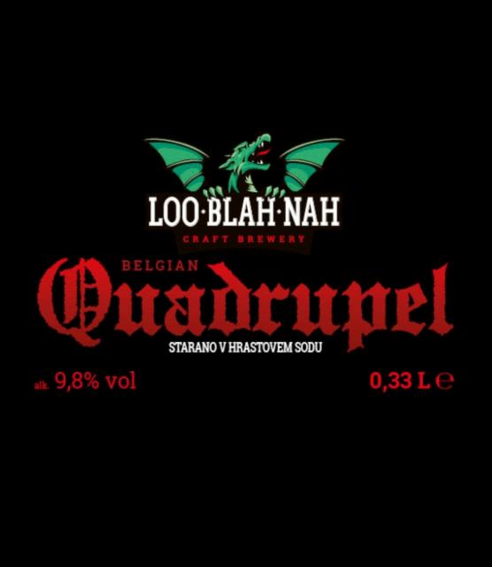 Belgian Quadrupel Barrel Aged 9.2%, Pivovarna Loo-Blah-Nah, Slovenia