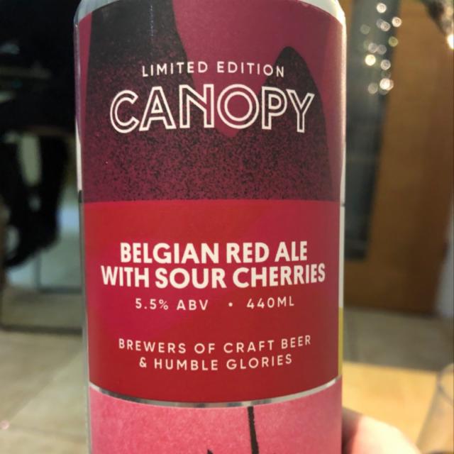 Belgian Red Ale With Sour Cherries 5.5%, Canopy Beer Co, England