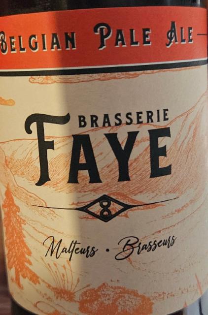 Belgique pale ale, Brasserie Faye [Closed]