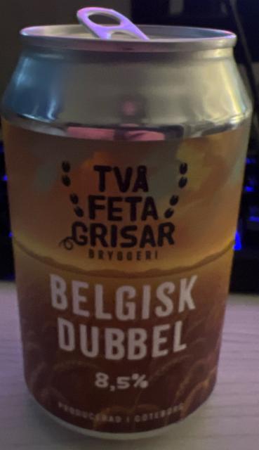 Belgisk Dubbel 8.5%, Två Feta Grisar, Sweden
