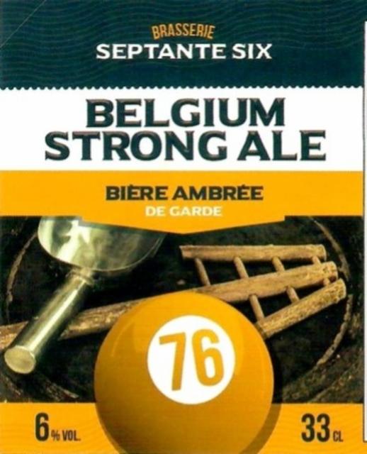 Belgium Strong Ale 6%, Brasserie Septante Six, France