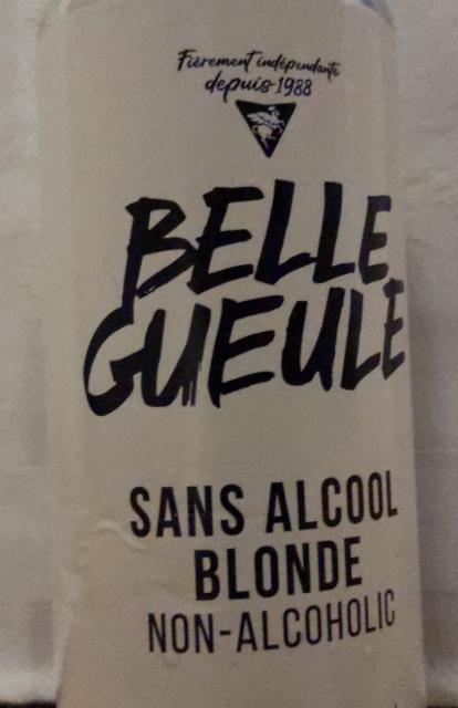 Belle Gueule Sans Alcool Blonde 0.0%, Les brasseurs RJ, Canada