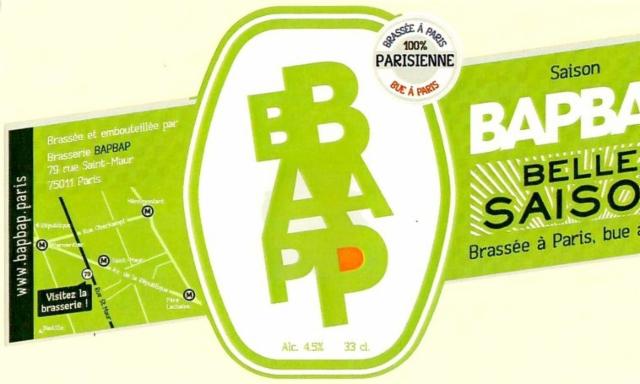 Belle Saison 4.5%, Brasserie BAPBAP, France