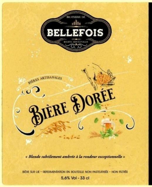 Bellefois Dorée 5.6%, Brasserie De Bellefois, France