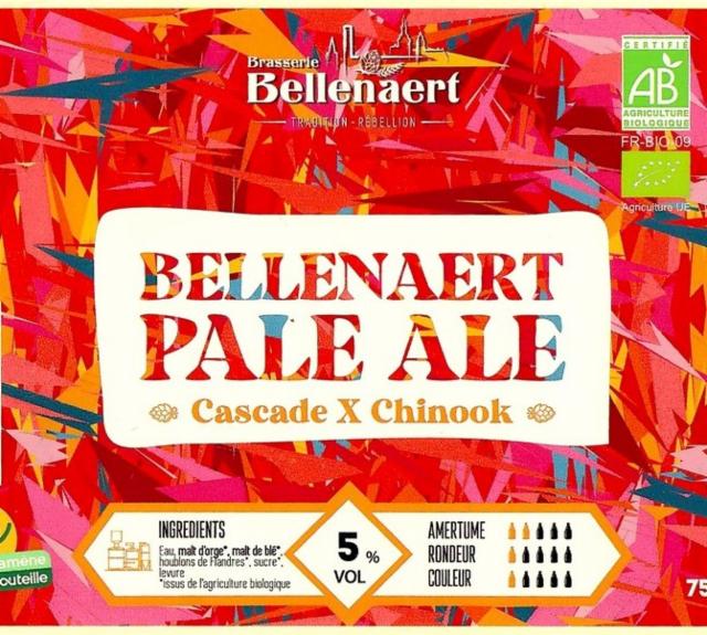 Bellenaert Pale Ale Cascade X Chinook 5.0%, Brasserie Bellenaert, France