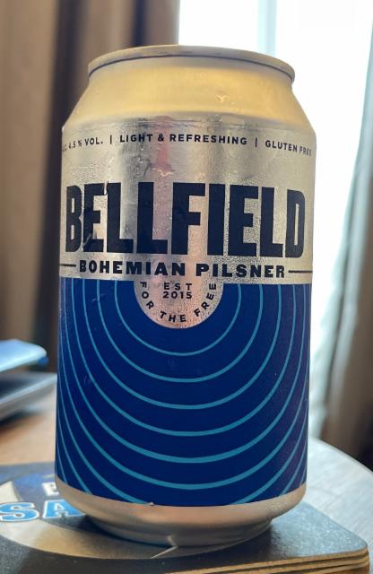 Bellfield Bohemian Pilsner 4.5%, Bellfield Brewery, Scotland