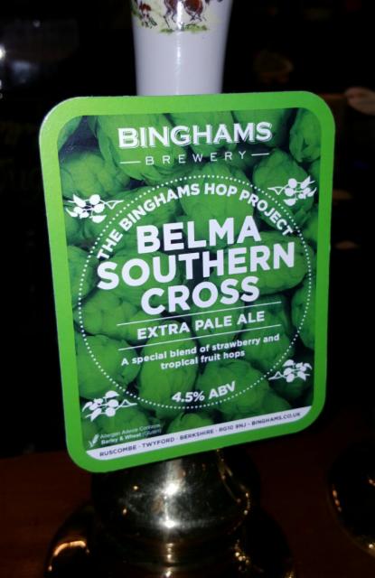 Belma Southern Cross 4.5%, Binghams Brewery, England