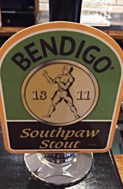 Bendigo Southpaw Stout 4.5%, Robin Hood Brewery, England