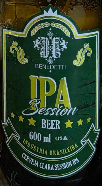 Benedetti Session IPA 4.1%, Cervejaria Dortmund, Brazil