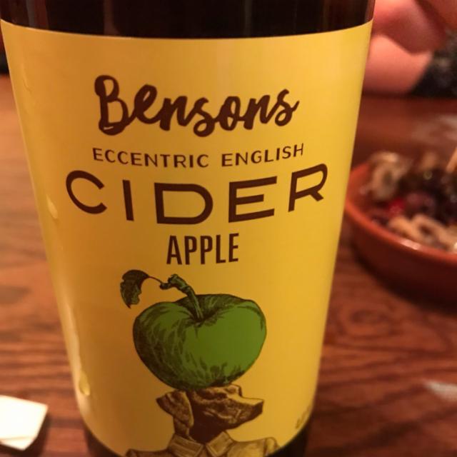 Bensons Eccentric English Cider - Apple 4.0%, Bensons the Juicers, England