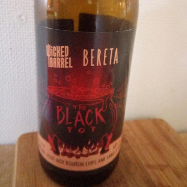 The Black Pot Imperial Stout with Bourbon Chips and Vanilla 10.5%, Wicked Barrel, Romania