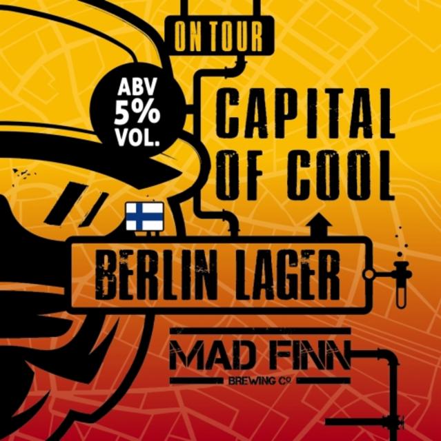 Berlin Lager 5.0%, Mad Finn Brewing Co, Finland
