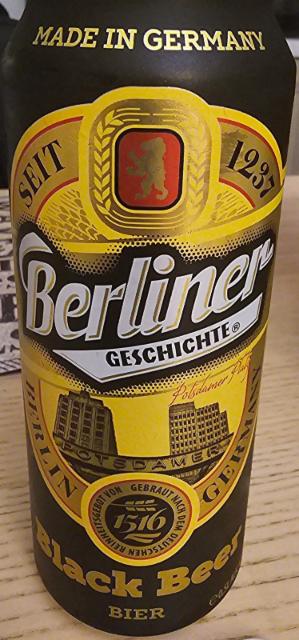 berliner geschichte black beer 4.5%, Privatbrauerei Eibau, Germany