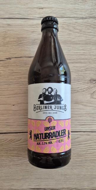 Berliner Jungs Unser Naturradler 2.2%, Brewer's Tribute, Germany