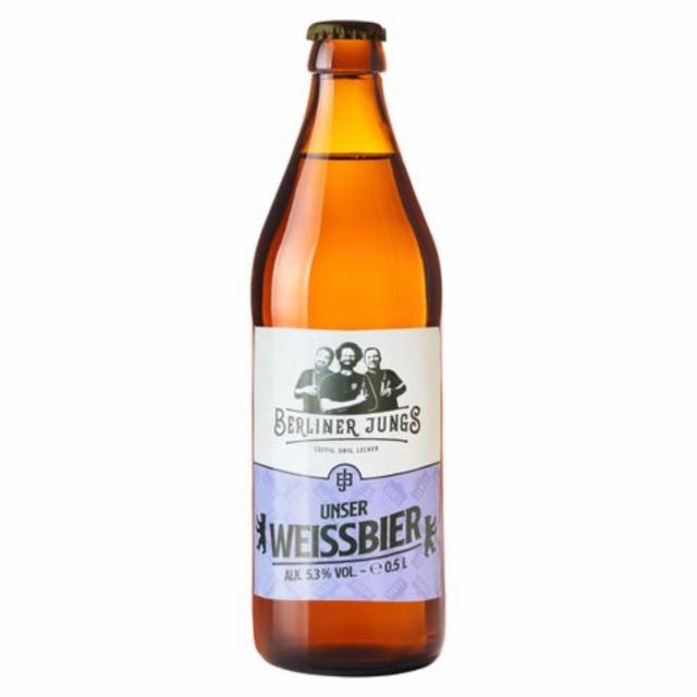 Berliner Jungs Unser Weissbier 5.3%, Brewer's Tribute, Germany