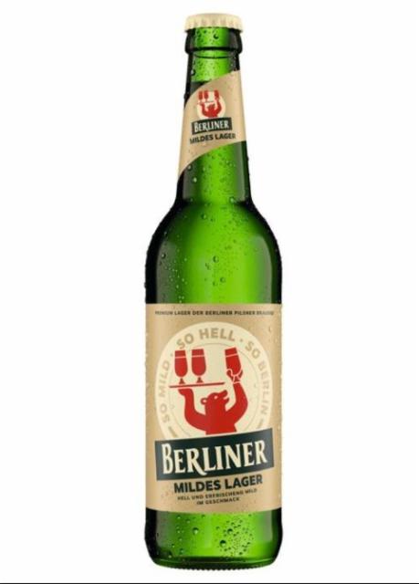 Berliner Mildes Lager 4.8%, Berliner Kindl Schultheiss Brauerei (Oetker Group), Germany