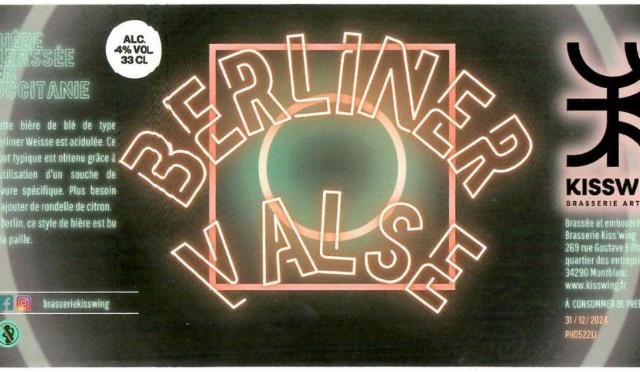 Berliner Valse 4.0%, Kiss'Wing, France