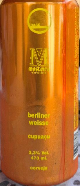 Berliner Weisse Cupuaçu 3.3%, Cervejaria Base, Brazil