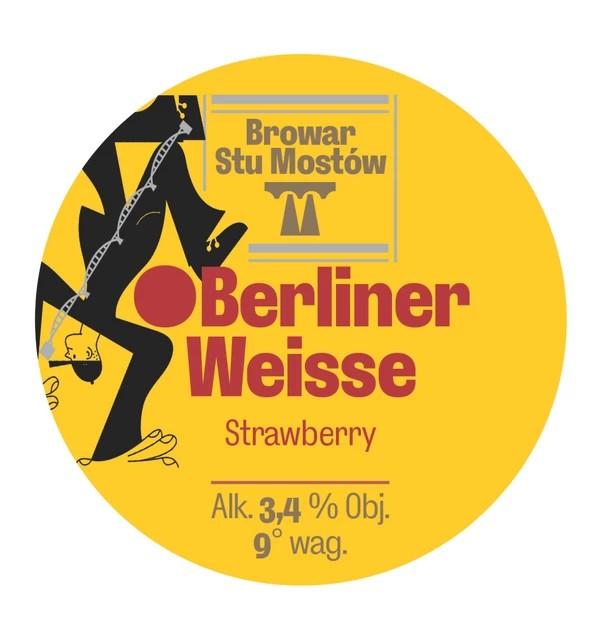 berliner weisse strawberry 3.4%, Browar Stu Mostów, Poland
