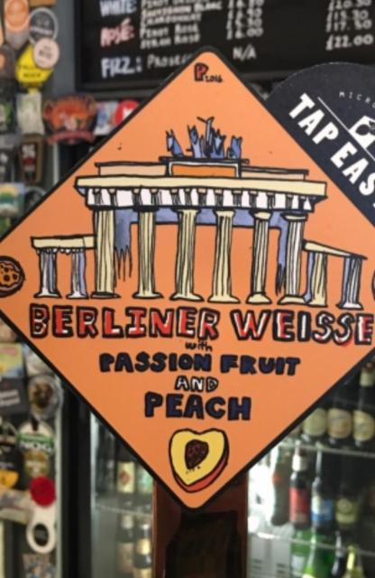 Berliner Weisse With Passionfruit & Peach 4.7%, TapEast, England